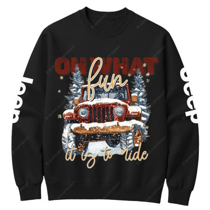 Oh What Fun It Is To Ride Jp Crew Neck Sweatshirt