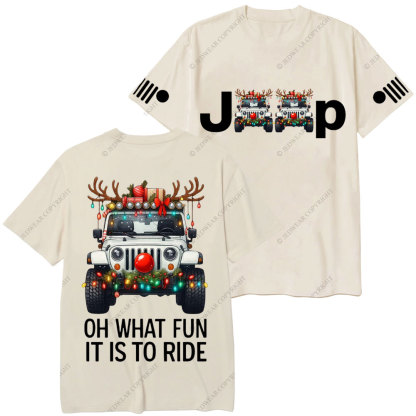 Oh What Fun It Is To Ride Merry Jpmas T-Shirt