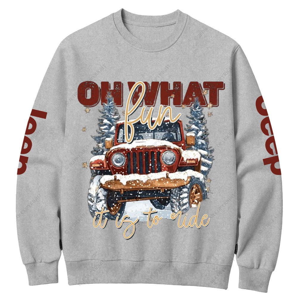 Oh What Fun It Is To Ride Jp Crew Neck Sweatshirt