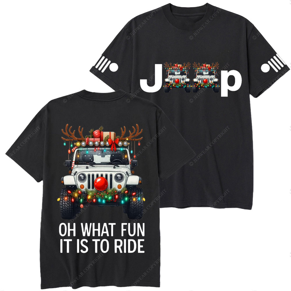Oh What Fun It Is To Ride Merry Jpmas T-Shirt