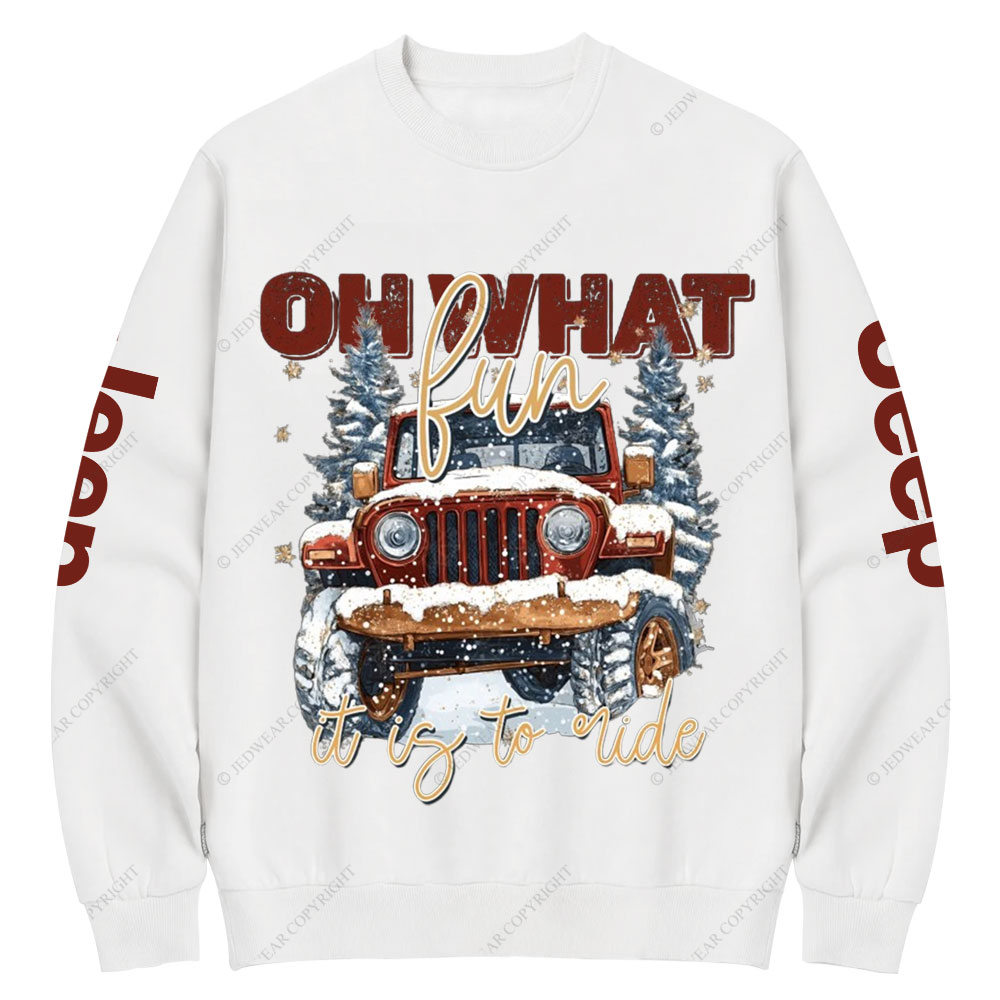 Oh What Fun It Is To Ride Jp Crew Neck Sweatshirt