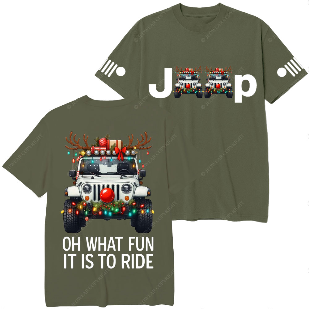 Oh What Fun It Is To Ride Merry Jpmas T-Shirt