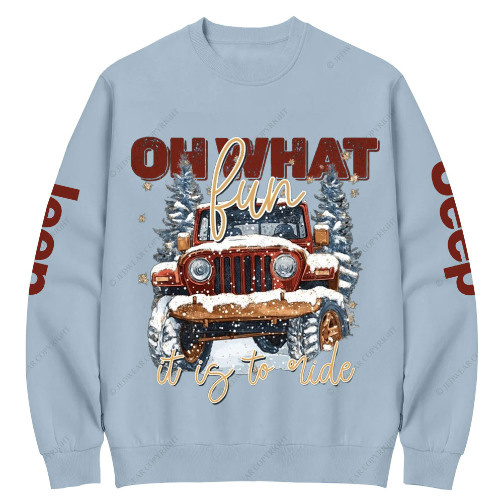 Oh What Fun It Is To Ride Jp Crew Neck Sweatshirt