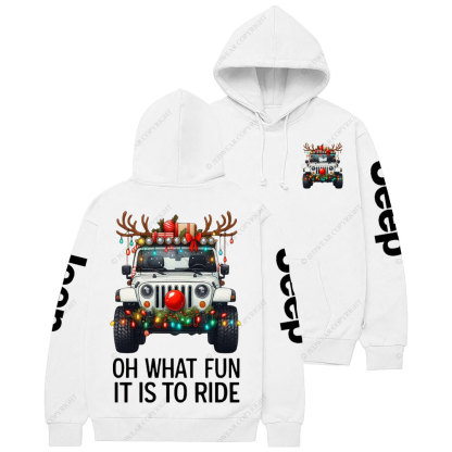 Oh What Fun It Is To Ride Jpmas Casual Hoodie