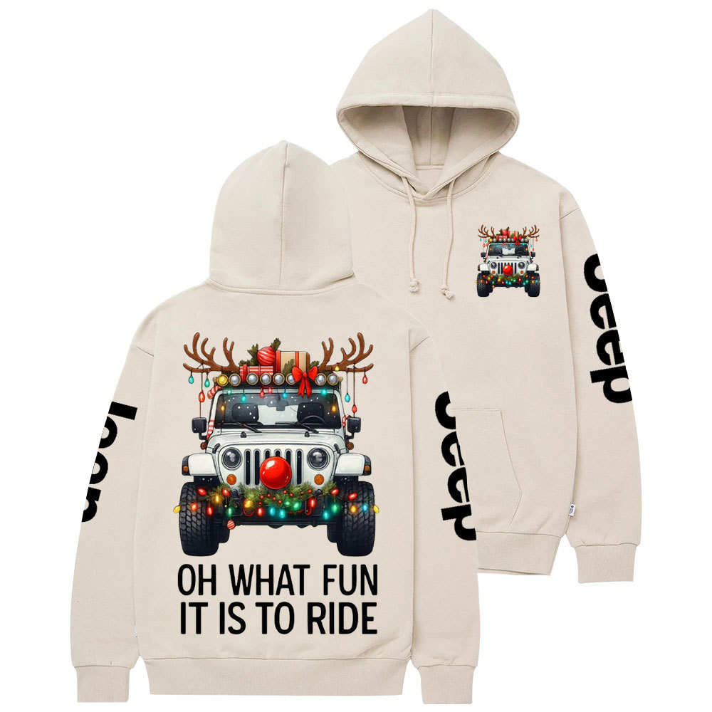 Oh What Fun It Is To Ride Jpmas Casual Hoodie