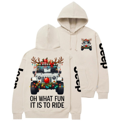 Oh What Fun It Is To Ride Jpmas Casual Hoodie