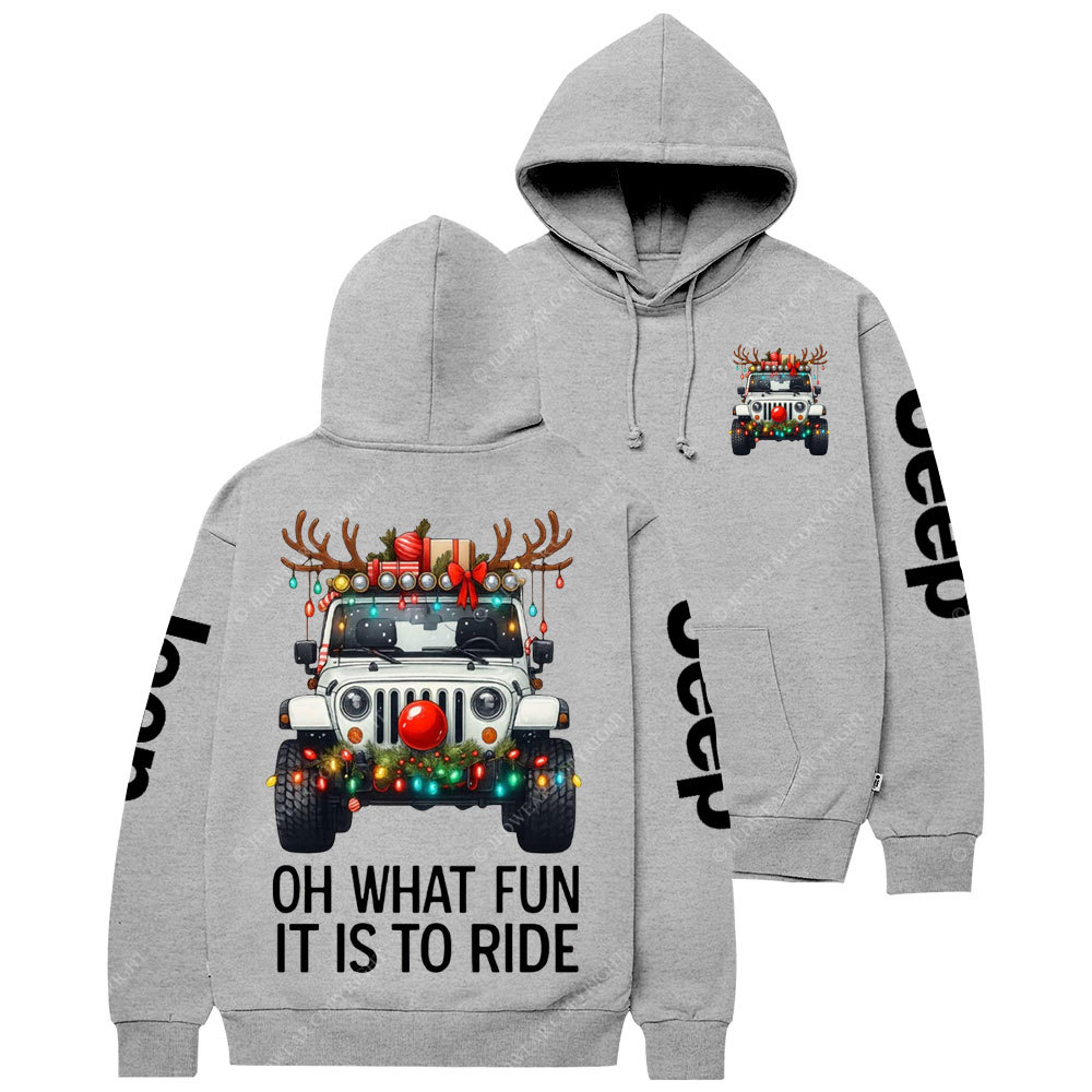 Oh What Fun It Is To Ride Jpmas Casual Hoodie