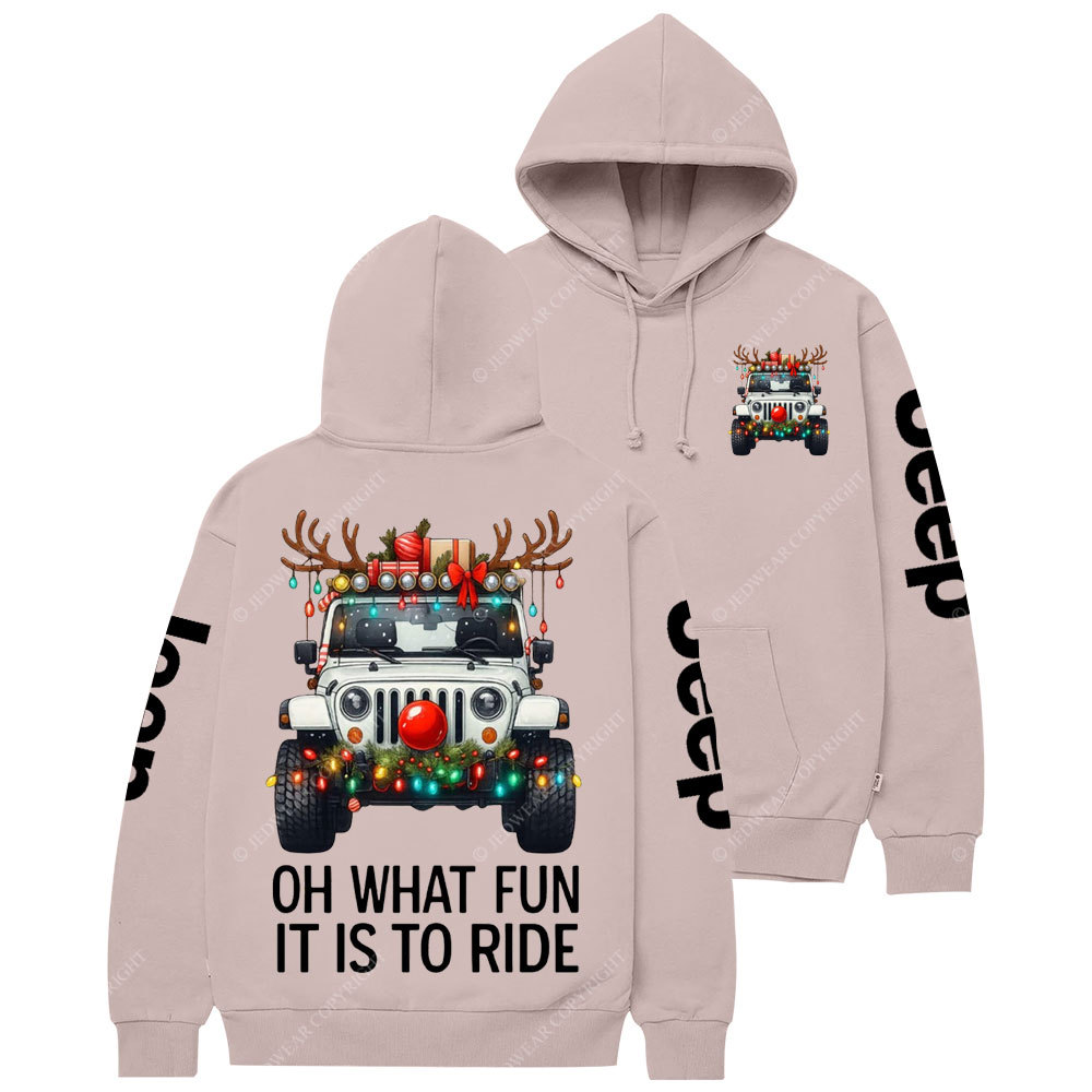 Oh What Fun It Is To Ride Jpmas Casual Hoodie