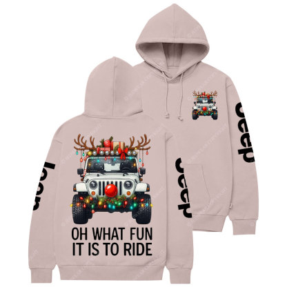 Oh What Fun It Is To Ride Jpmas Casual Hoodie