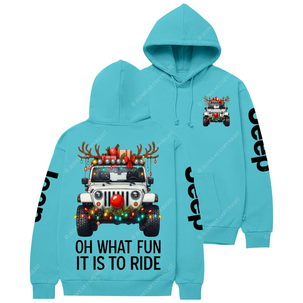 Oh What Fun It Is To Ride Jpmas Casual Hoodie