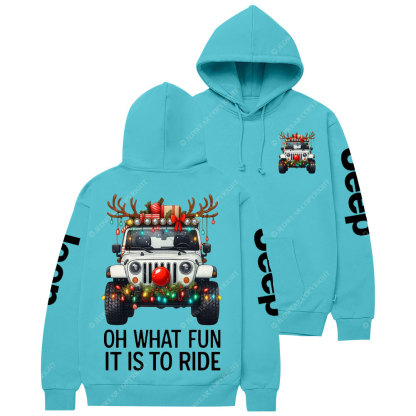 Oh What Fun It Is To Ride Jpmas Casual Hoodie