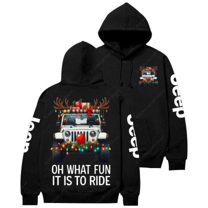 Oh What Fun It Is To Ride Jpmas Casual Hoodie