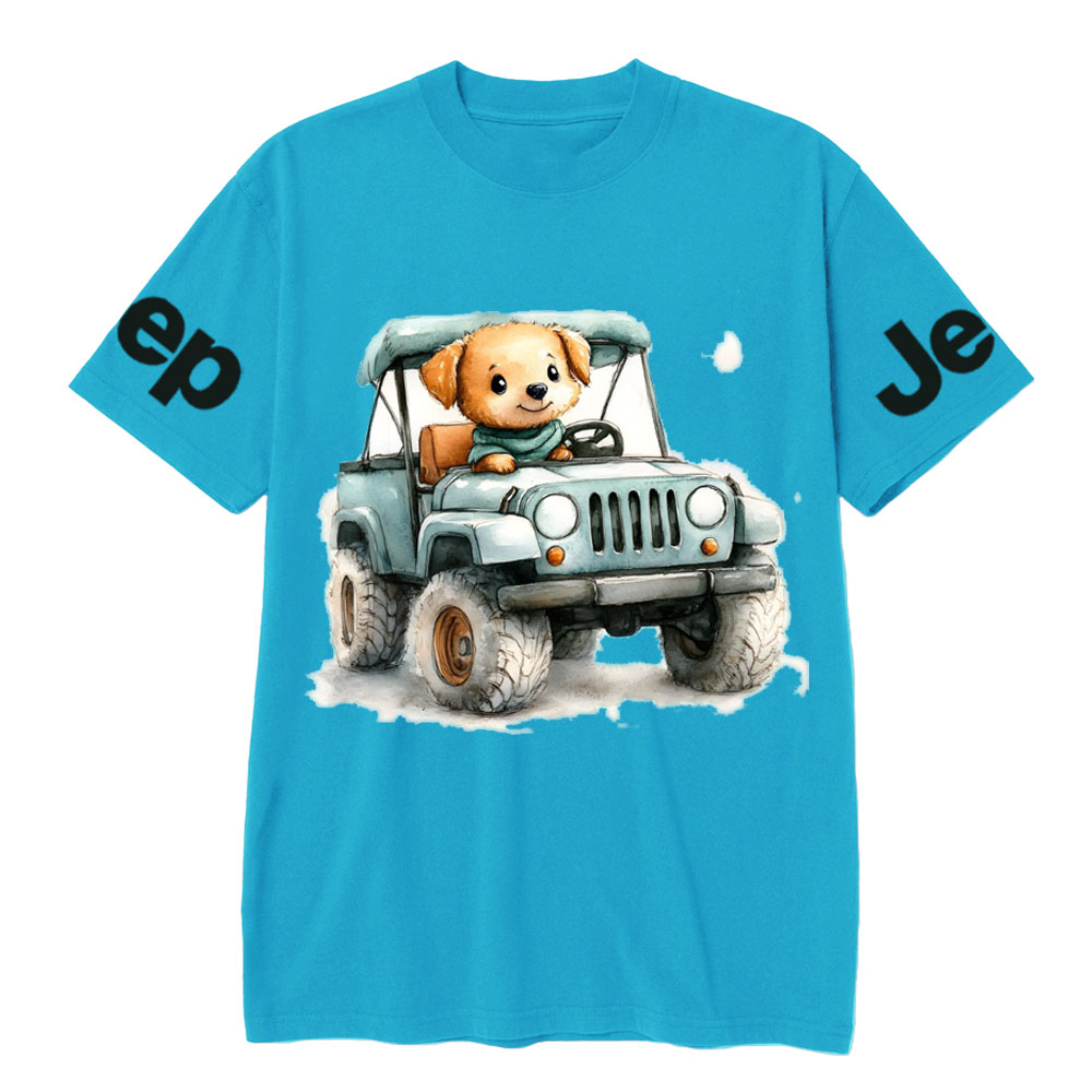 Cute Puppy Driving a Small Jp T-Shirt