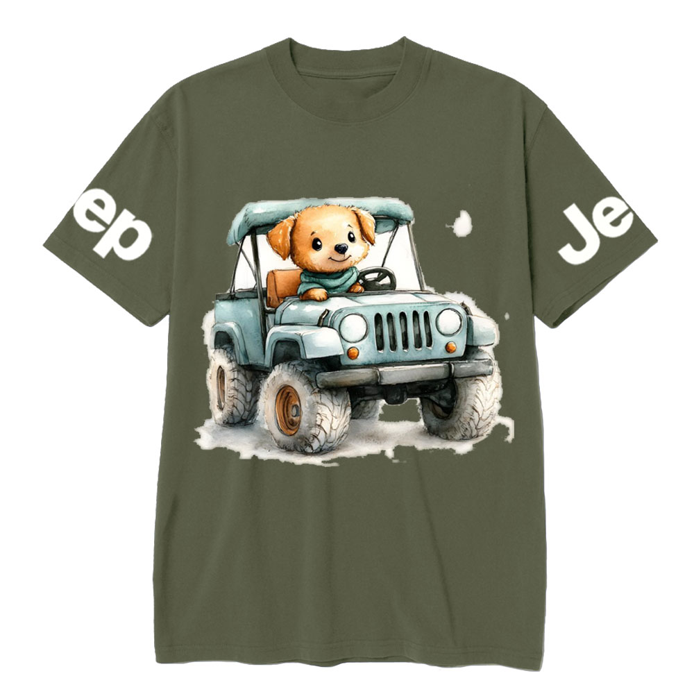 Cute Puppy Driving a Small Jp T-Shirt
