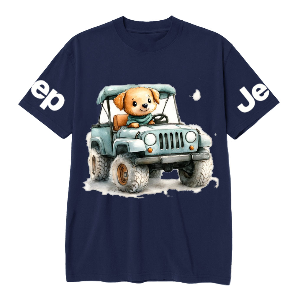 Cute Puppy Driving a Small Jp T-Shirt