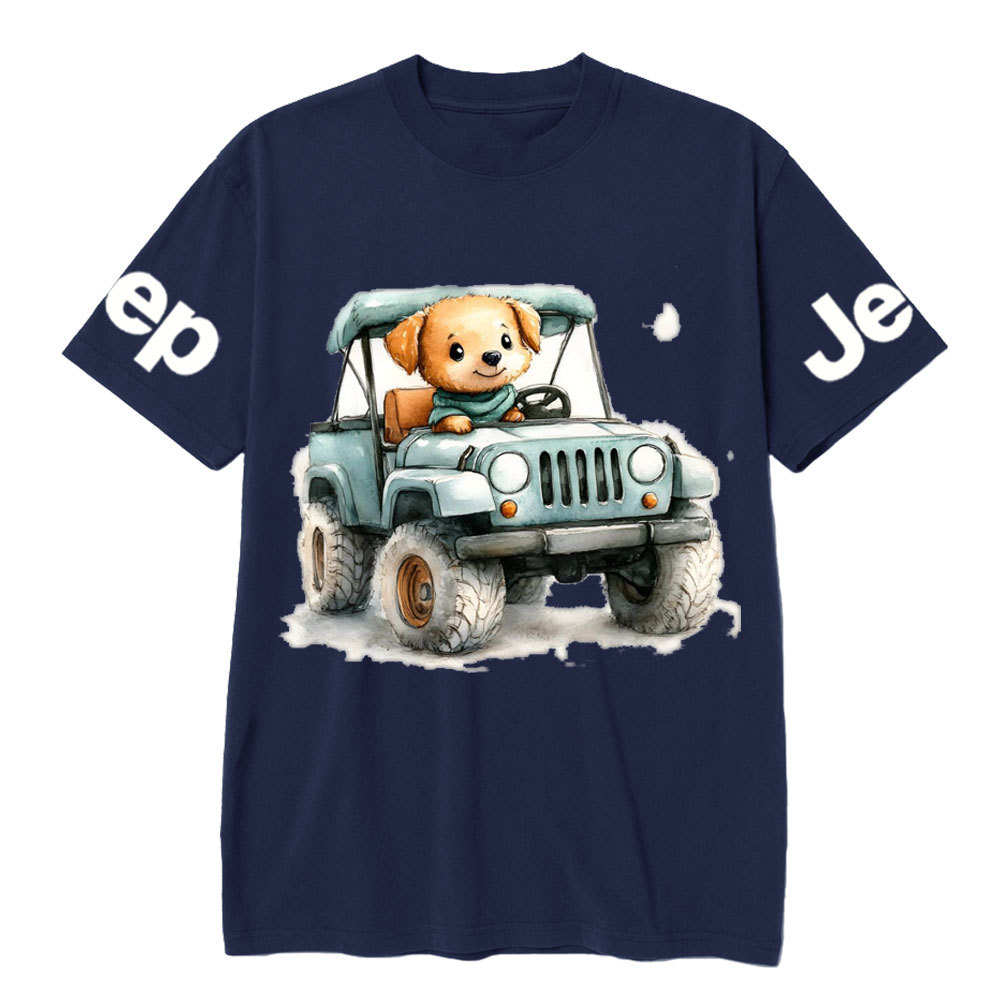 Cute Puppy Driving a Small Jp T-Shirt