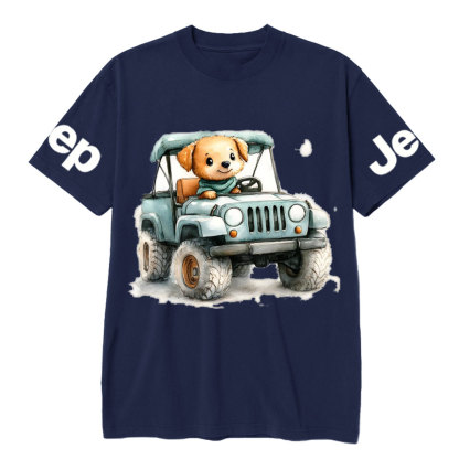 Cute Puppy Driving a Small Jp T-Shirt