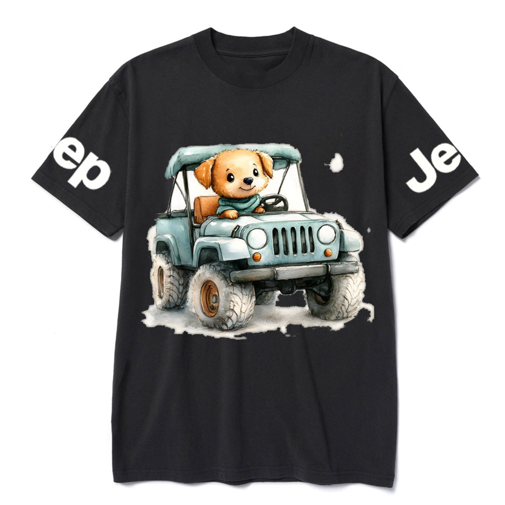 Cute Puppy Driving a Small Jp T-Shirt