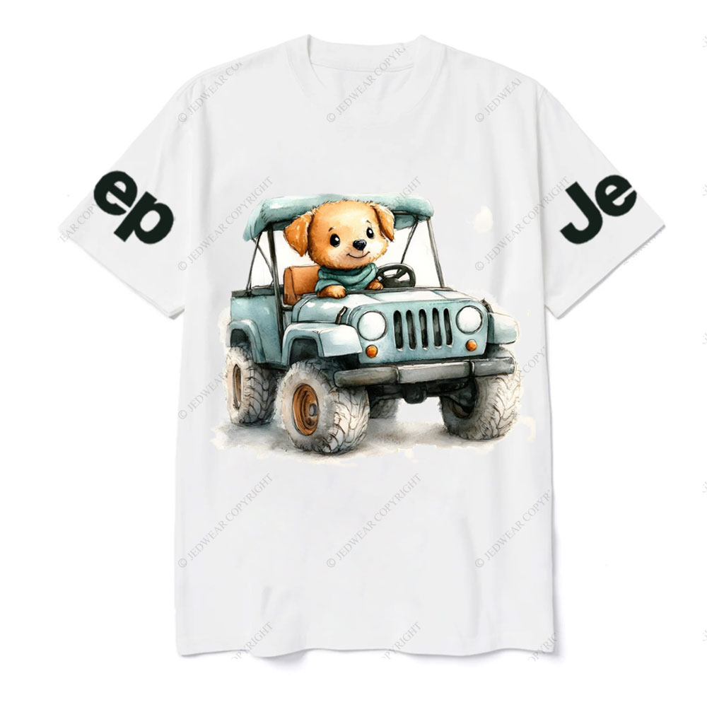 Cute Puppy Driving a Small Jp T-Shirt