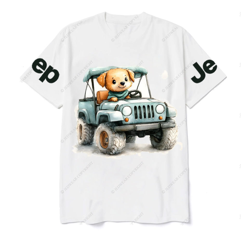 Cute Puppy Driving a Small Jp T-Shirt