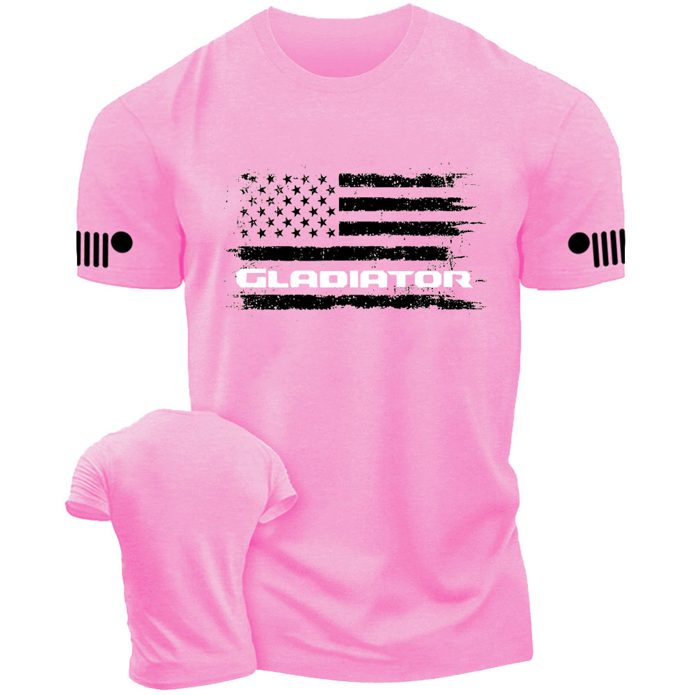 Distressed American Flag Gladiator Jp T-Shirt