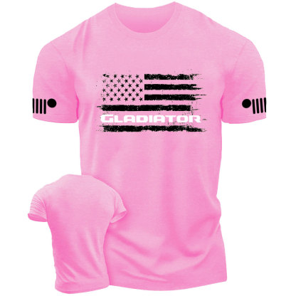 Distressed American Flag Gladiator Jp T-Shirt
