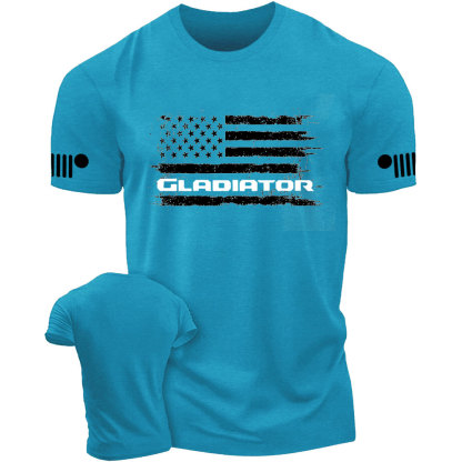 Distressed American Flag Gladiator Jp T-Shirt