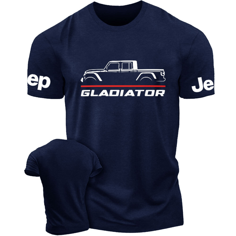 Jeep Gladiator Car Thin Red Line Fireman T-Shirt
