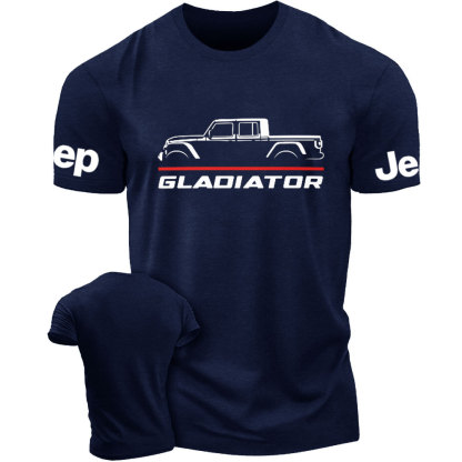 Jeep Gladiator Car Thin Red Line Fireman T-Shirt