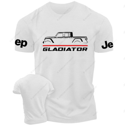 Jeep Gladiator Car Thin Red Line Fireman T-Shirt