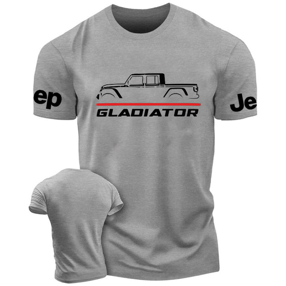 Jeep Gladiator Car Thin Red Line Fireman T-Shirt