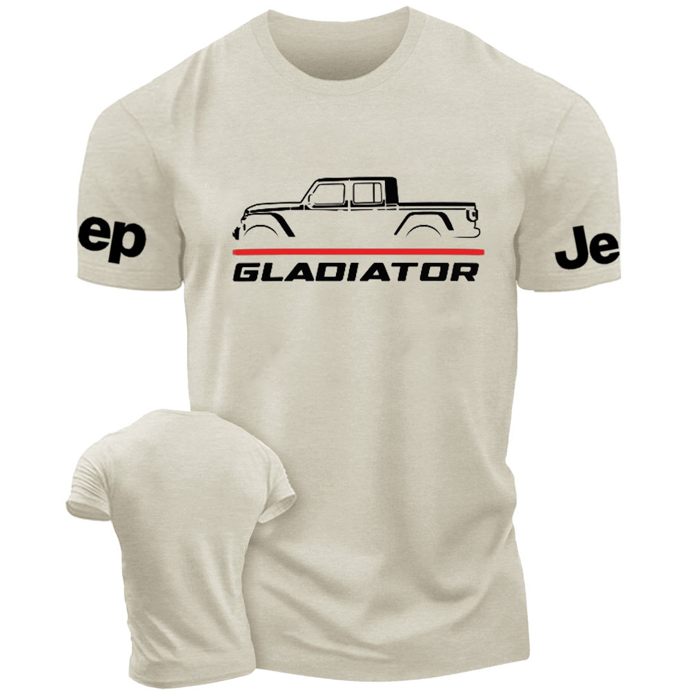 Jeep Gladiator Car Thin Red Line Fireman T-Shirt