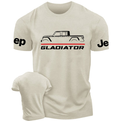 Jeep Gladiator Car Thin Red Line Fireman T-Shirt