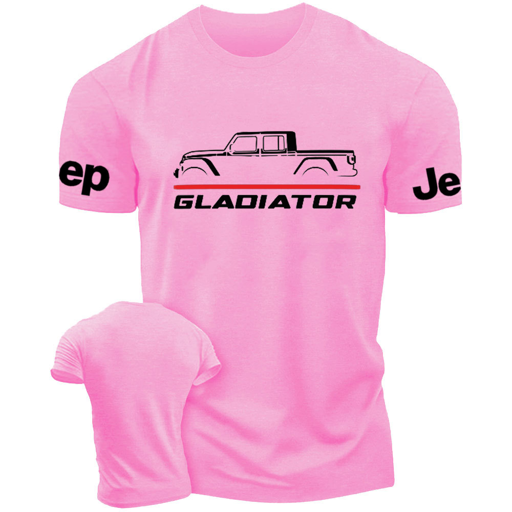 Jeep Gladiator Car Thin Red Line Fireman T-Shirt
