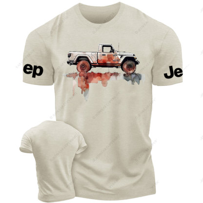 Jeep Gladiator Watercolor Illustration Off-Road Adventure T-Shirt