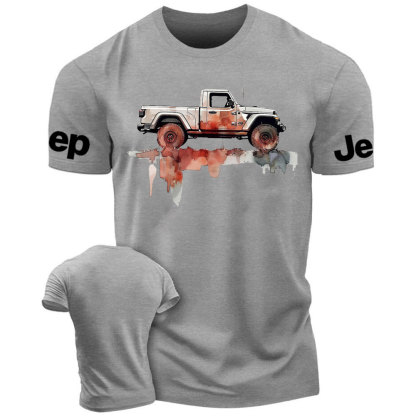 Jeep Gladiator Watercolor Illustration Off-Road Adventure T-Shirt