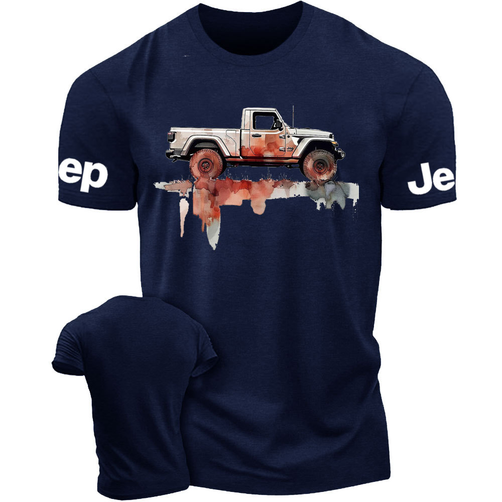 Jeep Gladiator Watercolor Illustration Off-Road Adventure T-Shirt