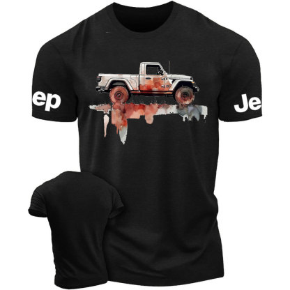 Jeep Gladiator Watercolor Illustration Off-Road Adventure T-Shirt