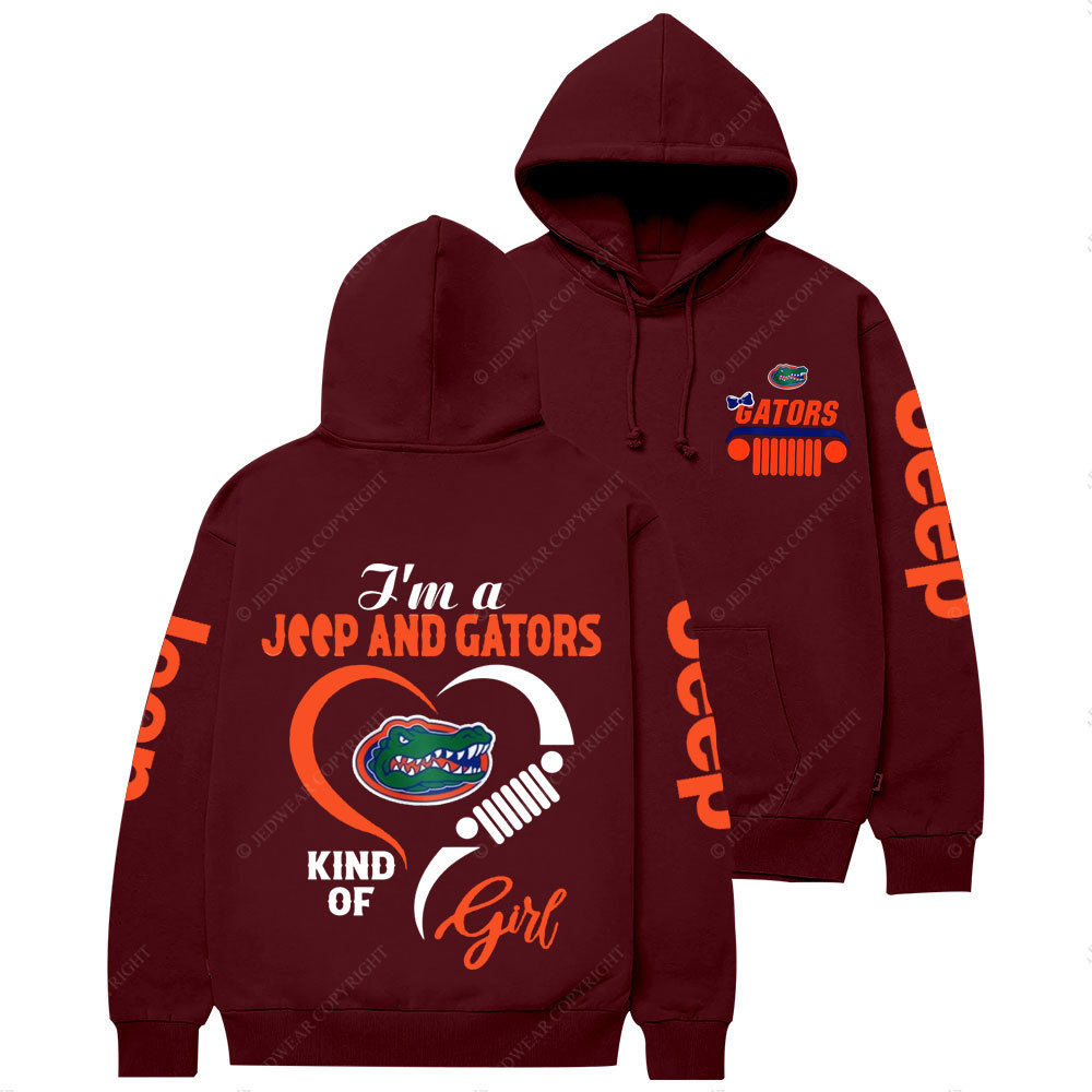 Florida Gators Football Team Heart Jp Girl Women Casual Hoodie