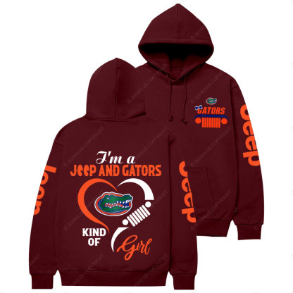 Florida Gators Football Team Heart Jp Girl Women Casual Hoodie