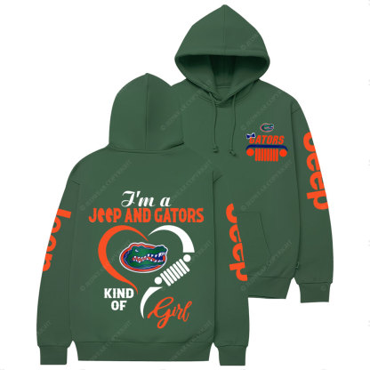 Florida Gators Football Team Heart Jp Girl Women Casual Hoodie