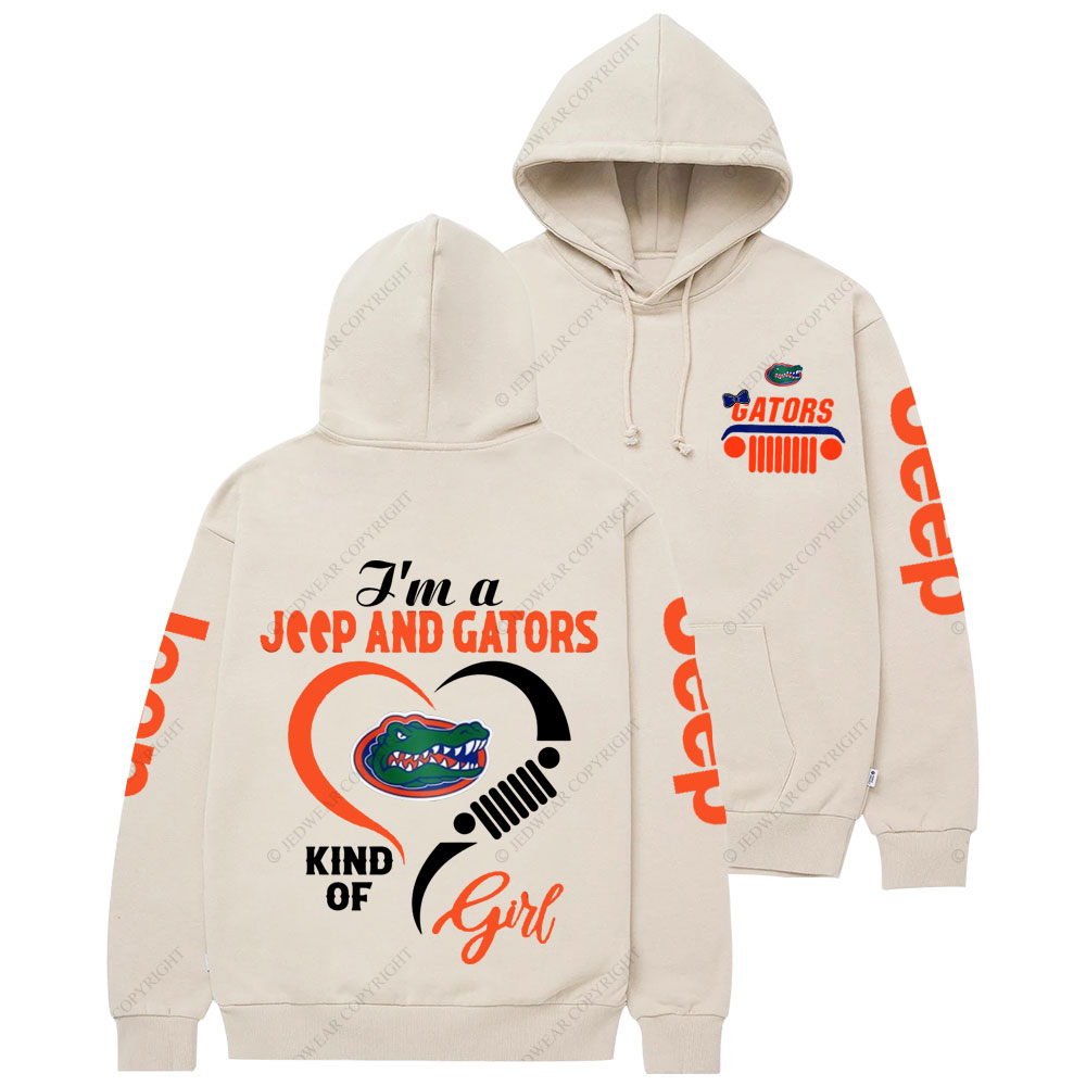 Florida Gators Football Team Heart Jp Girl Women Casual Hoodie
