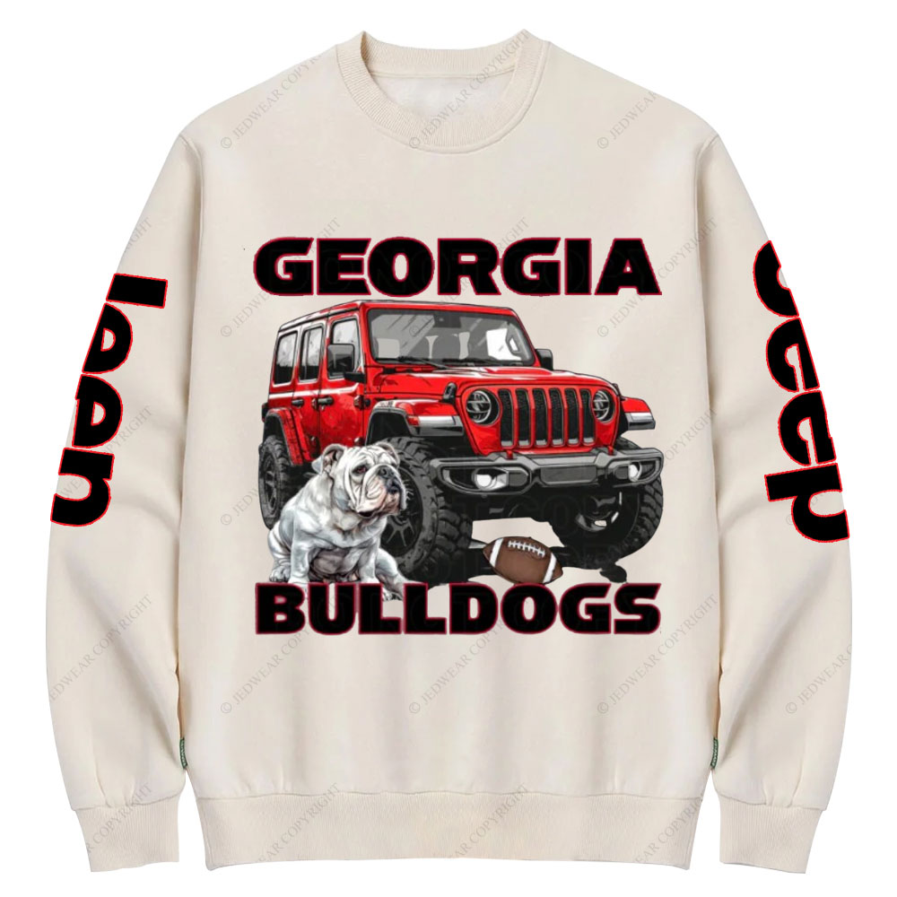 Georgia Jp Bulldog Crew Neck Sweatshirt