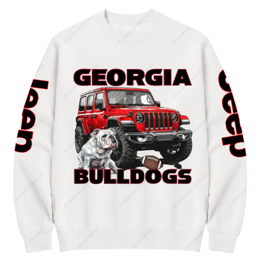 Georgia Jp Bulldog Crew Neck Sweatshirt