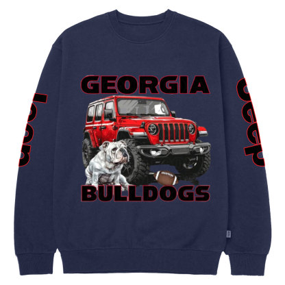 Georgia Jp Bulldog Crew Neck Sweatshirt