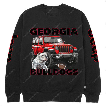 Georgia Jp Bulldog Crew Neck Sweatshirt