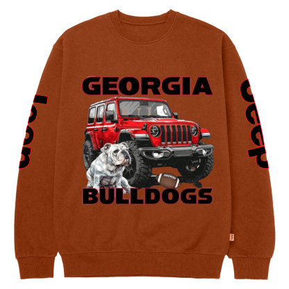 Georgia Jp Bulldog Crew Neck Sweatshirt