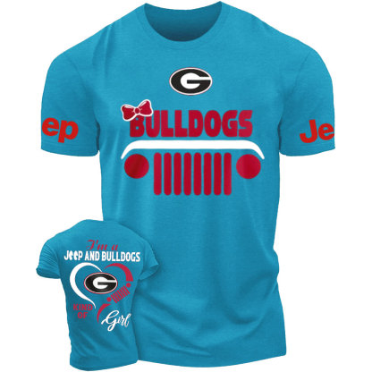 Georgia Bulldogs Football Team Heart Jeep Girl T-Shirt