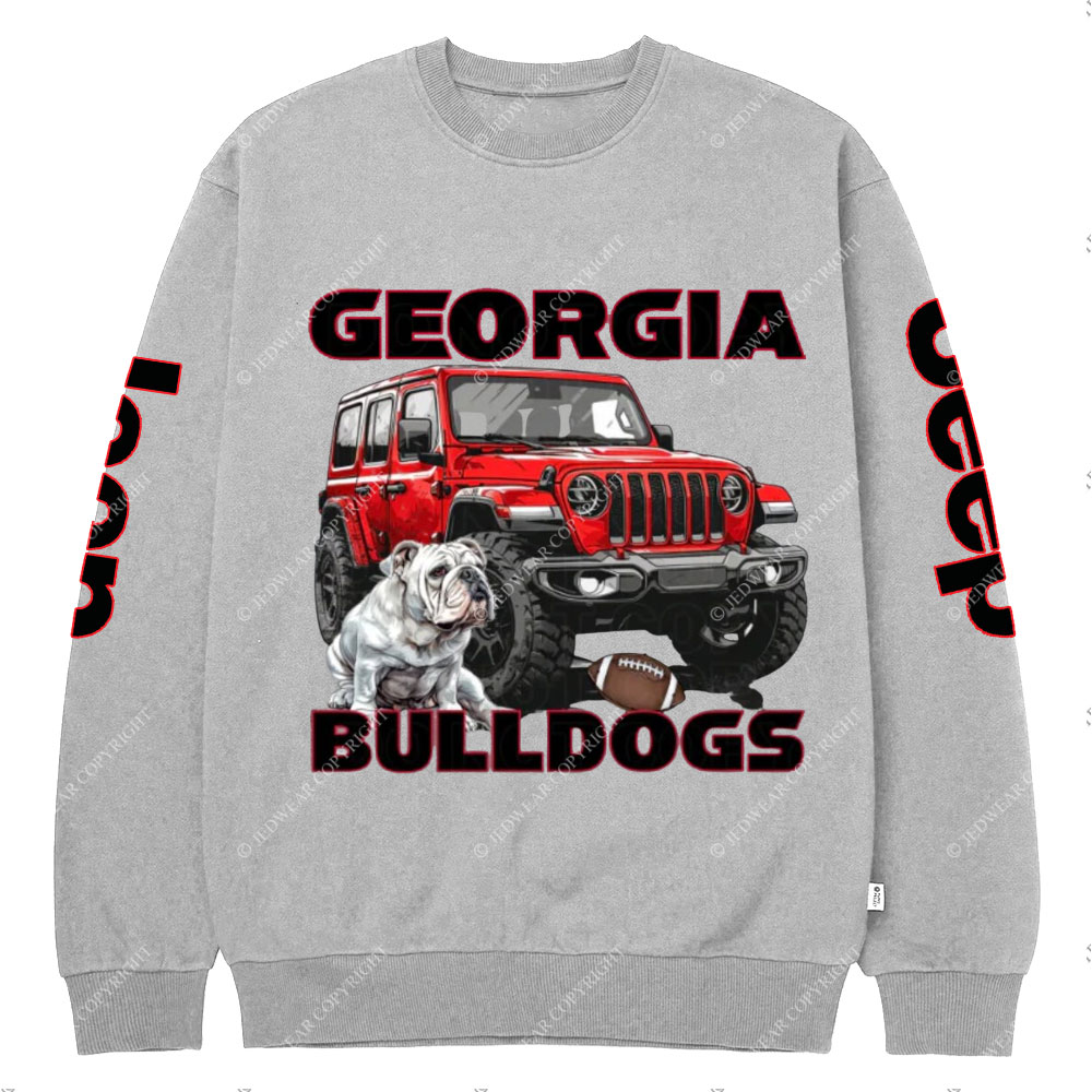 Georgia Jp Bulldog Crew Neck Sweatshirt