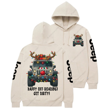Happy Off-Roading Get Dirty Jpmas Casual Hoodie